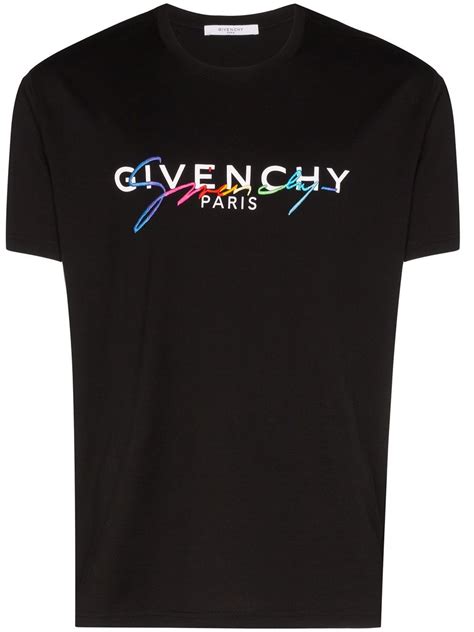 givenchy logo embroidered t-shirt|vintage givenchy t shirt.